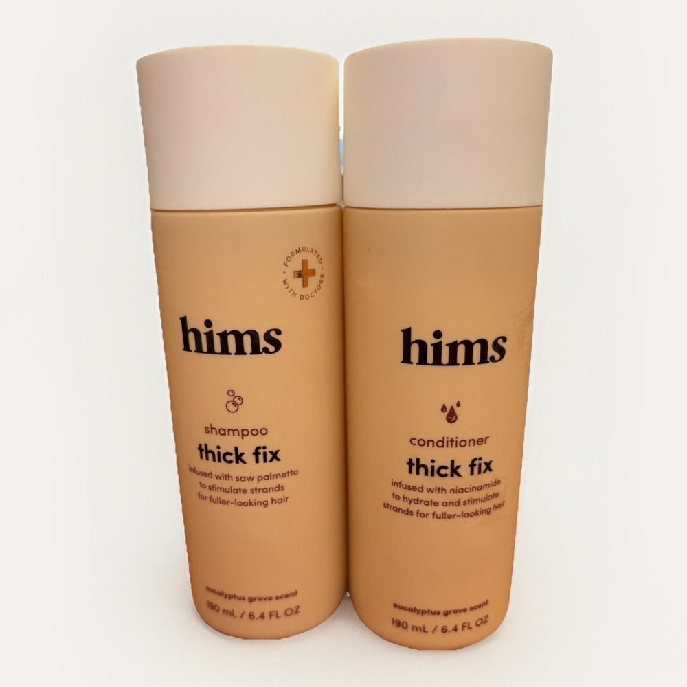 New Hims Thick Fix  Shampoo And Conditioner  Thickening 6.4 Fl Oz